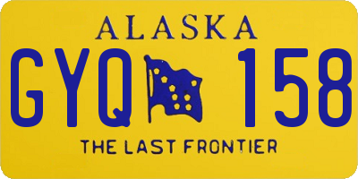 AK license plate GYQ158