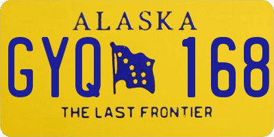 AK license plate GYQ168