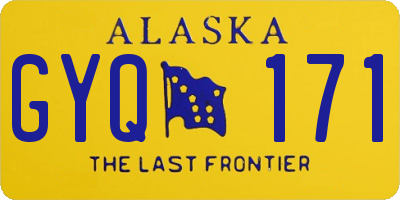 AK license plate GYQ171