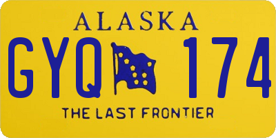 AK license plate GYQ174