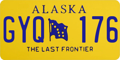 AK license plate GYQ176