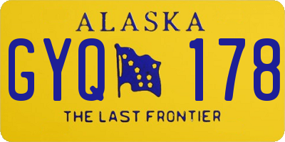 AK license plate GYQ178