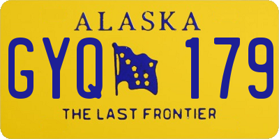 AK license plate GYQ179