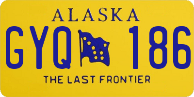 AK license plate GYQ186