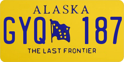 AK license plate GYQ187