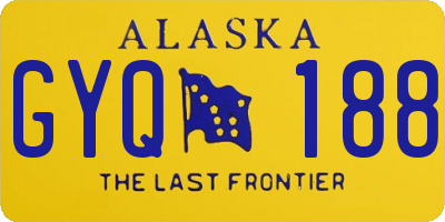 AK license plate GYQ188