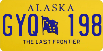 AK license plate GYQ198