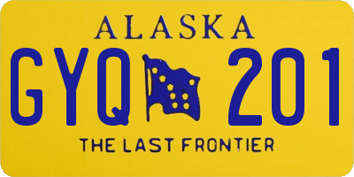 AK license plate GYQ201