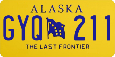 AK license plate GYQ211