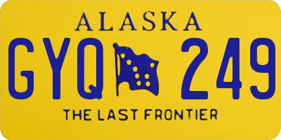 AK license plate GYQ249