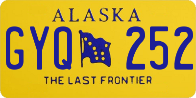 AK license plate GYQ252