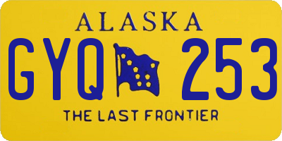 AK license plate GYQ253