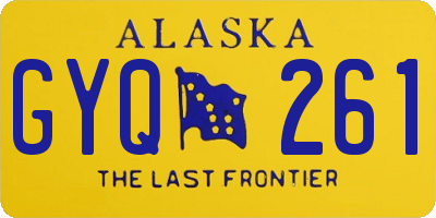 AK license plate GYQ261