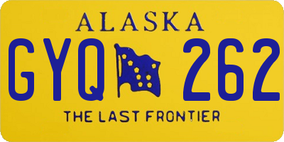 AK license plate GYQ262