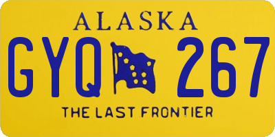 AK license plate GYQ267