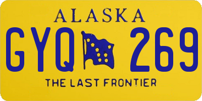 AK license plate GYQ269
