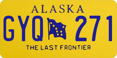 AK license plate GYQ271