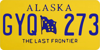 AK license plate GYQ273