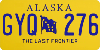 AK license plate GYQ276