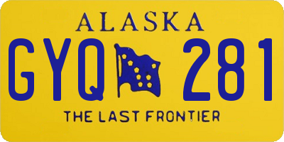 AK license plate GYQ281