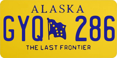 AK license plate GYQ286