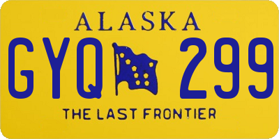 AK license plate GYQ299