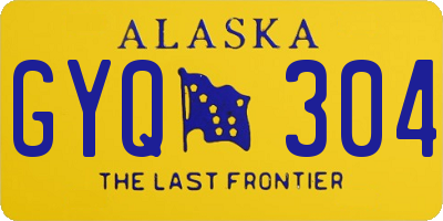AK license plate GYQ304