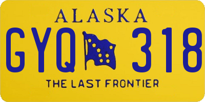 AK license plate GYQ318