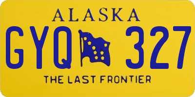 AK license plate GYQ327