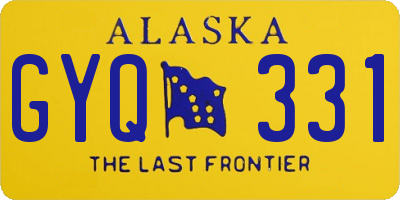 AK license plate GYQ331