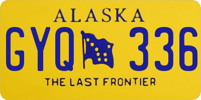 AK license plate GYQ336