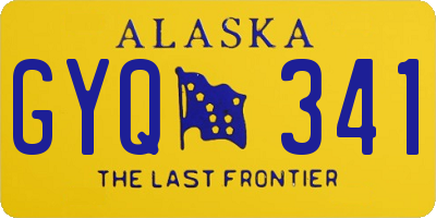 AK license plate GYQ341