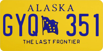 AK license plate GYQ351