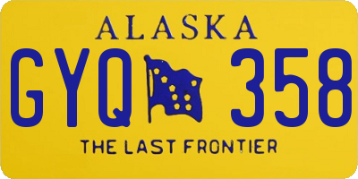 AK license plate GYQ358