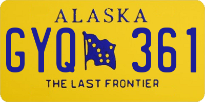 AK license plate GYQ361