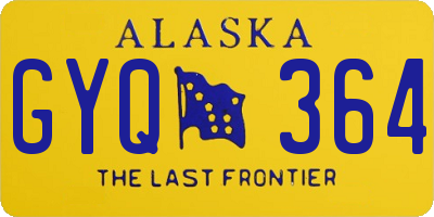 AK license plate GYQ364