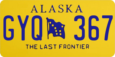 AK license plate GYQ367