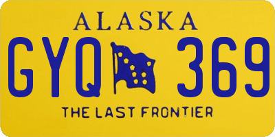 AK license plate GYQ369