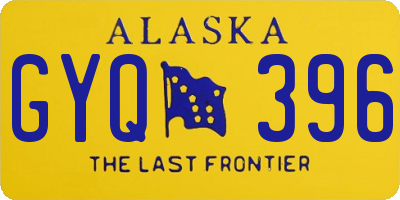 AK license plate GYQ396