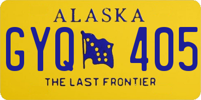 AK license plate GYQ405