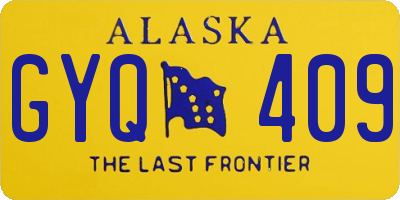 AK license plate GYQ409