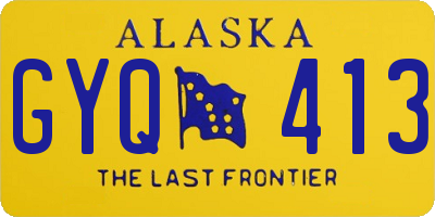 AK license plate GYQ413