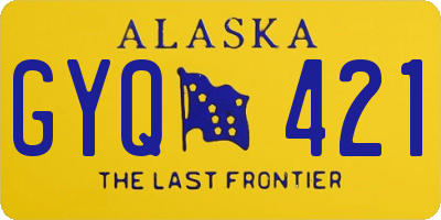 AK license plate GYQ421