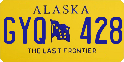 AK license plate GYQ428