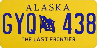 AK license plate GYQ438