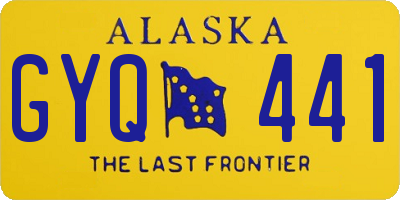 AK license plate GYQ441