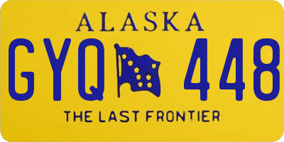 AK license plate GYQ448