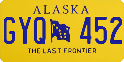 AK license plate GYQ452