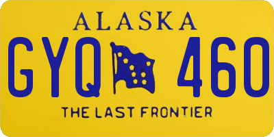 AK license plate GYQ460