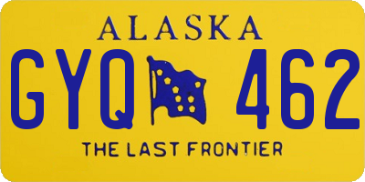 AK license plate GYQ462